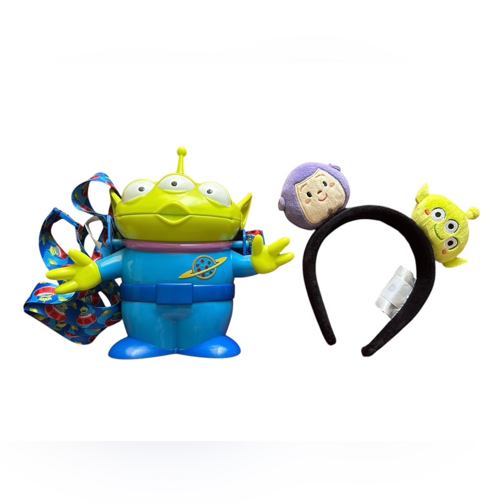 Disney Toy Story Alien and Buzz Lightyear Disney Tokyo Headband Ears & Alien Cup